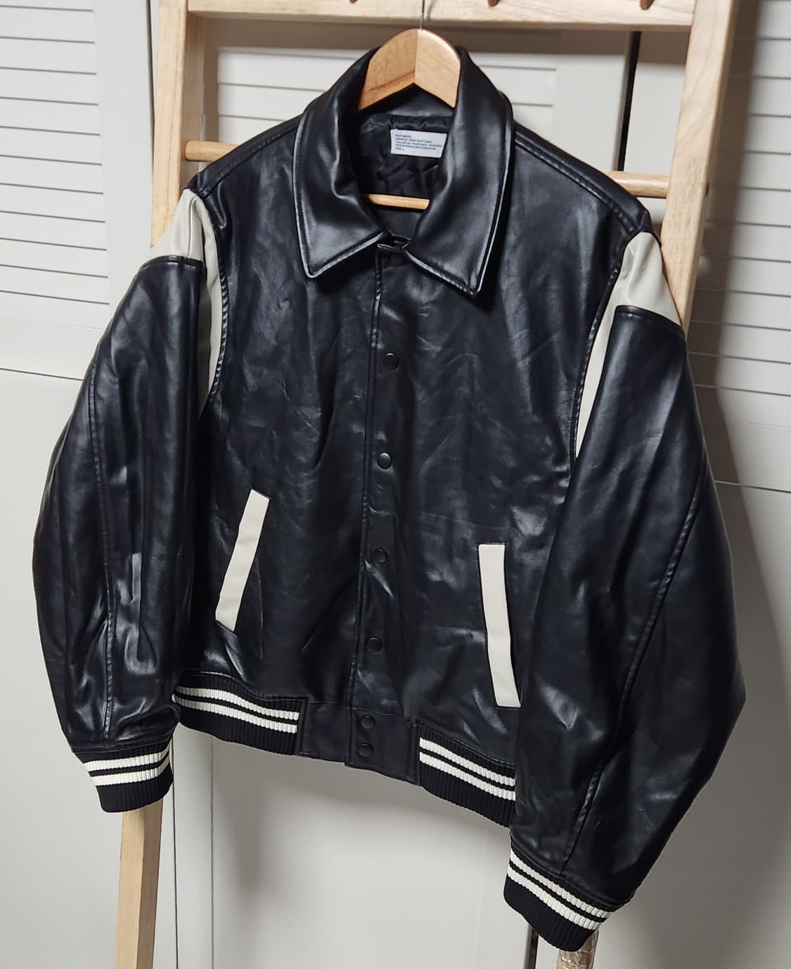 바르티멘토 레더 바시티 자켓 상품이미지2