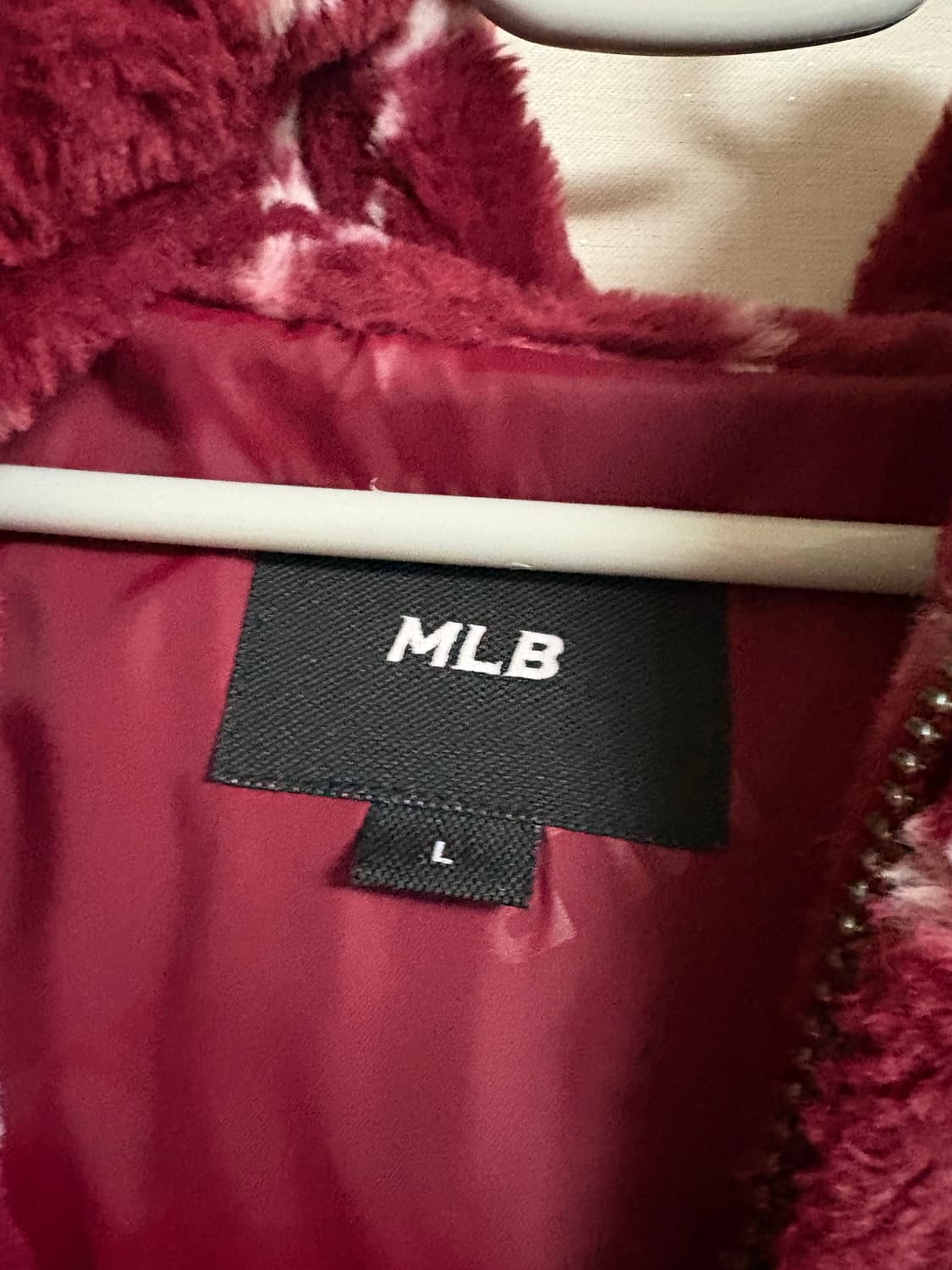 MLB 모노그램 보아 플리스 후드 점퍼(보스턴 레드삭스) L 상품이미지3