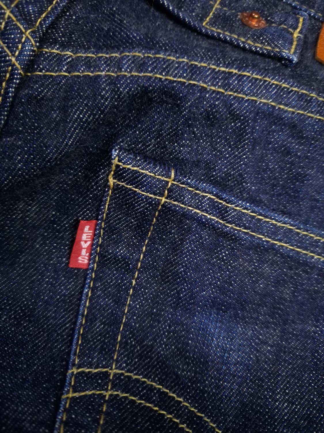 오리지날 90's 일본판 리바이스 702 신치백 셀비지 데님진 상품이미지2