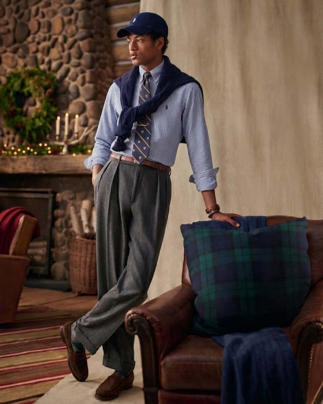 폴로 랄프로렌 스카이블루 시어서커 써머 버튼다운 셔츠 상품이미지4