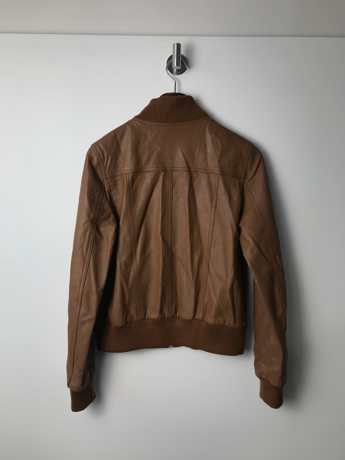 Vintage 빈티지 양가죽 카멜 레더자켓 상품이미지4