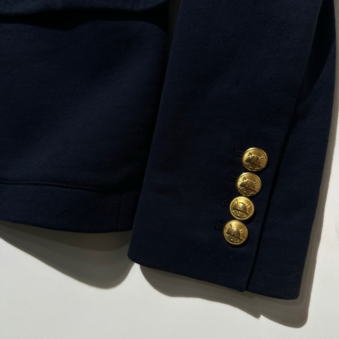 폴로 랄프로렌 크레스크 로고 금장버튼 싱글 2B 블레이저 자켓 네이비 상품이미지6