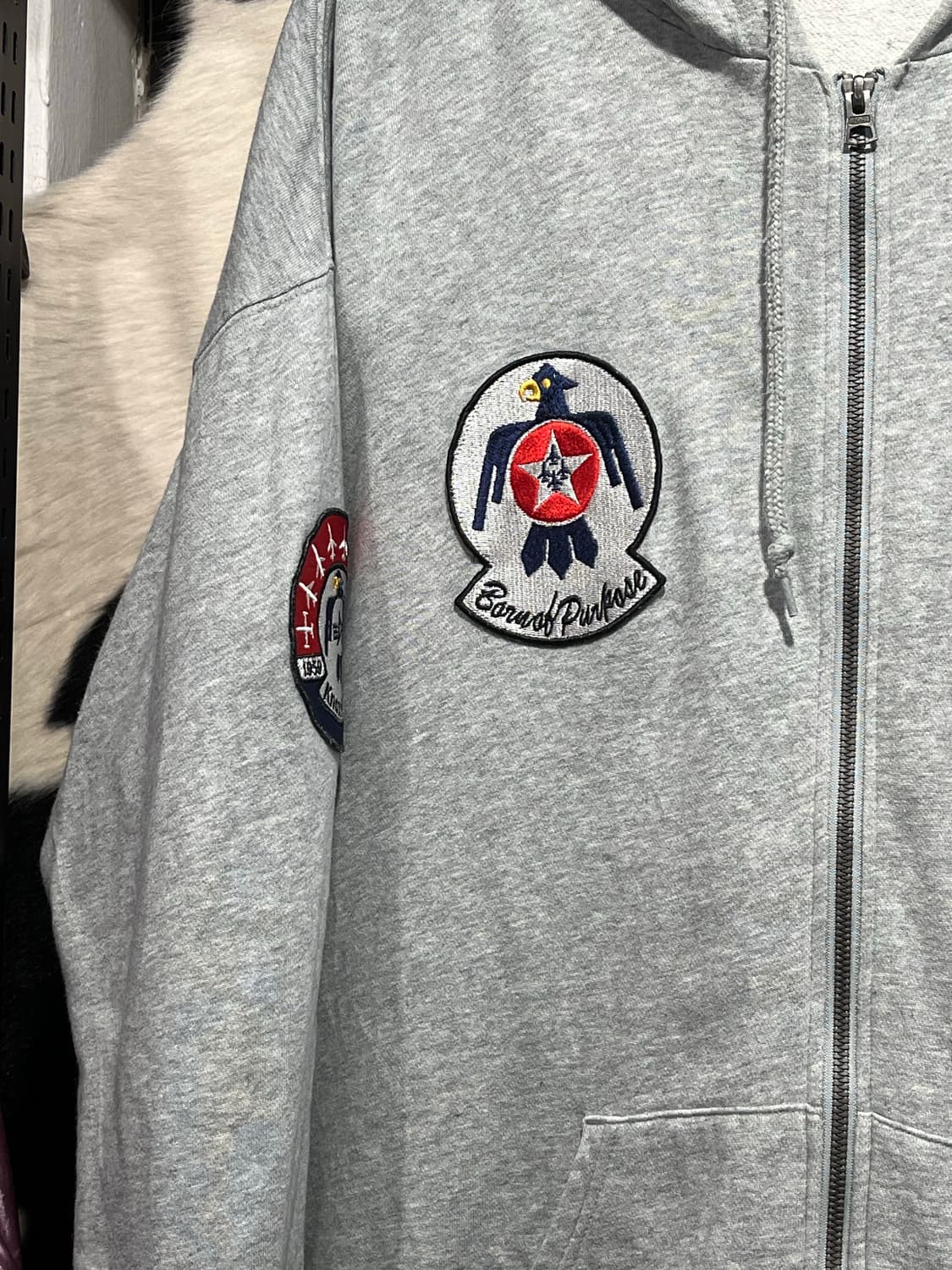 알파 인더스트리 오버핏 후드집업 상품이미지4