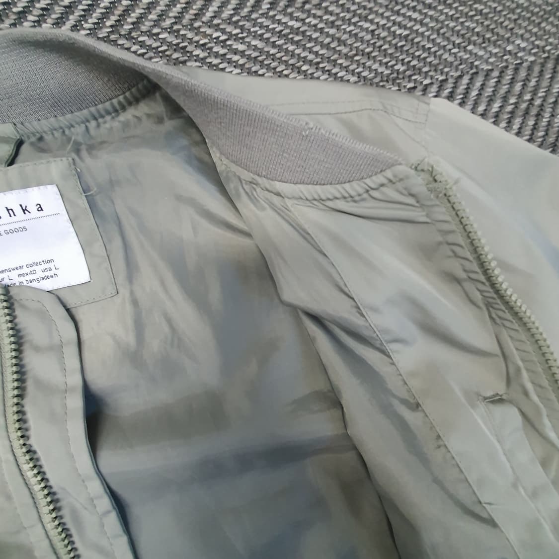 버쉬카 얇은 봄버 집업자켓 남자105 상품이미지6