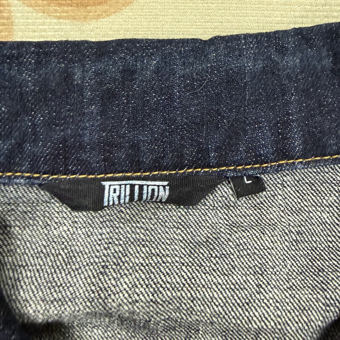 (L)트릴리온 Trillion 투포켓 진청데님 트러커자켓 상품이미지2