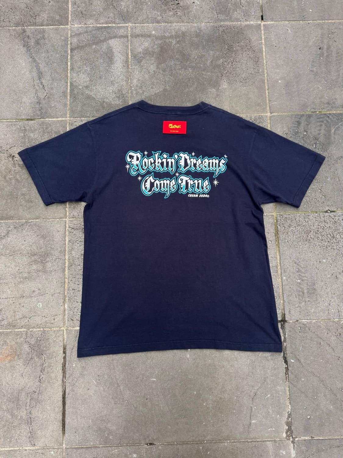 CREAM SODA – Navy T-Shirt 상품이미지7