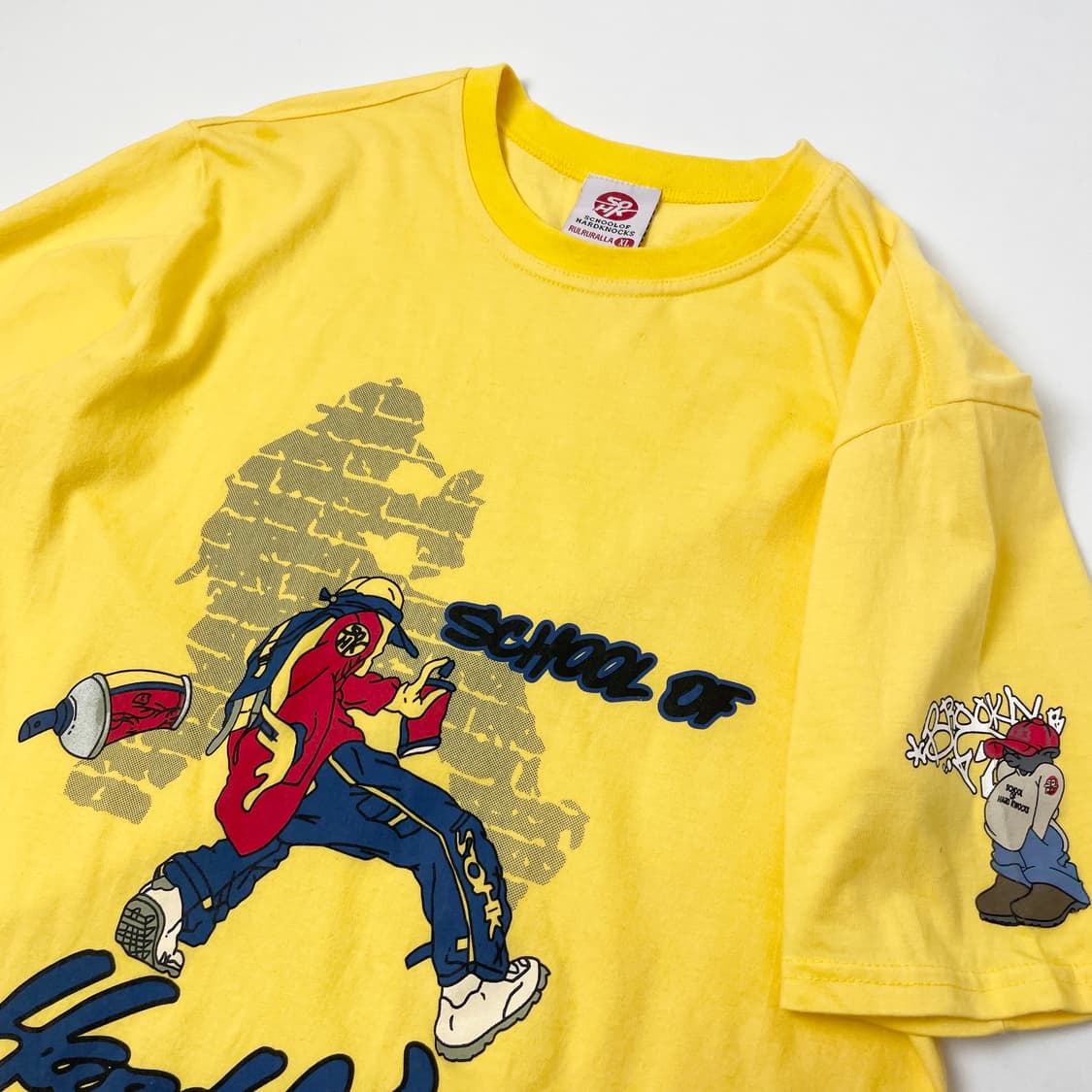 스쿨오브하드락 빈티지 힙합 반팔 티셔츠 XL 상품이미지1