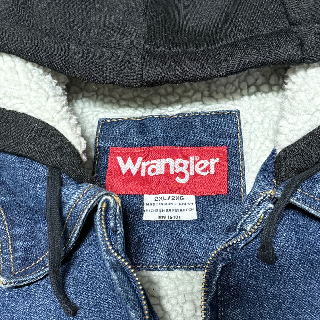 90s 랭글러 쉐르파 후드데님자켓 상품이미지3