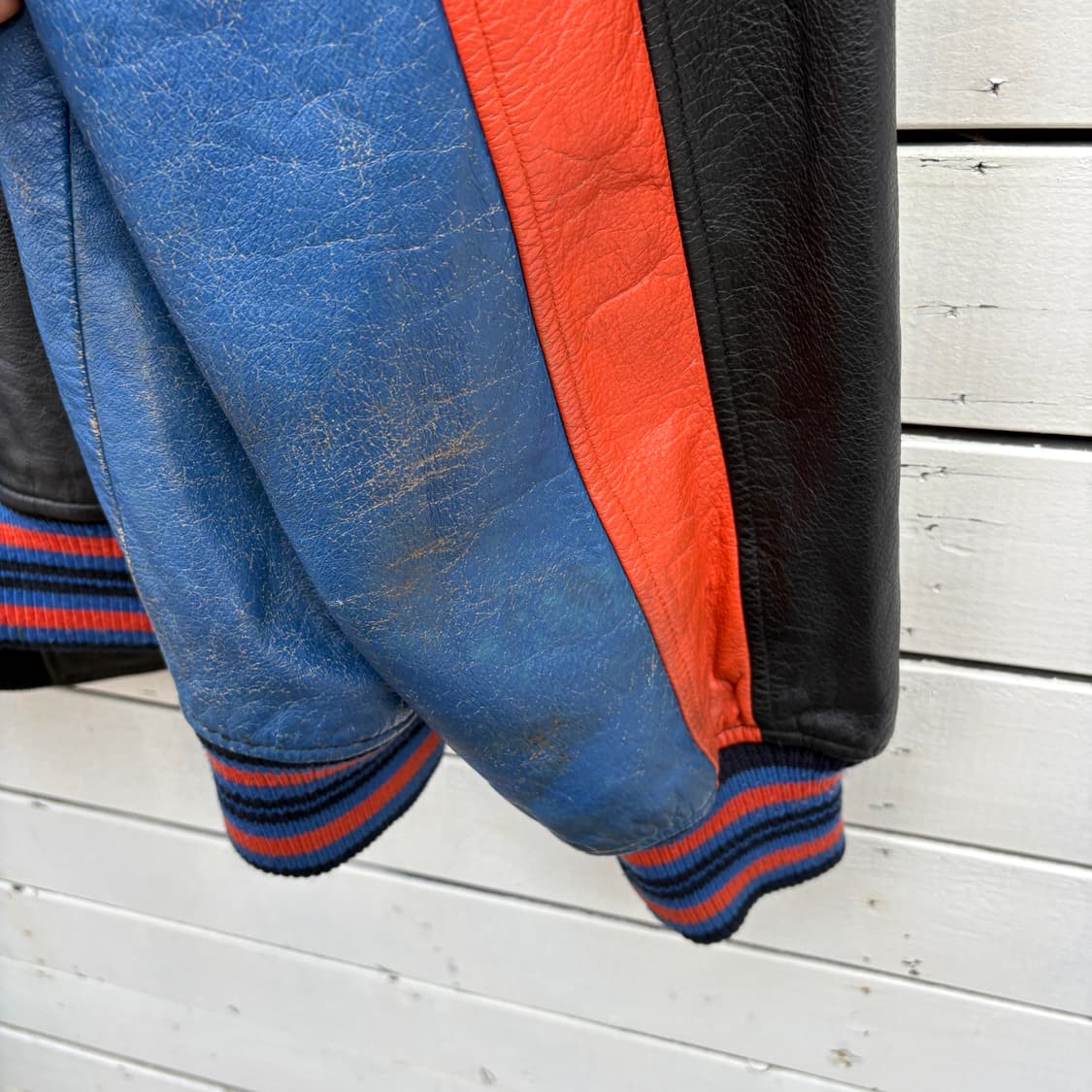 New York Knicks 90s NBA 뉴욕닉스 G-lll 레더 자켓 상품이미지8