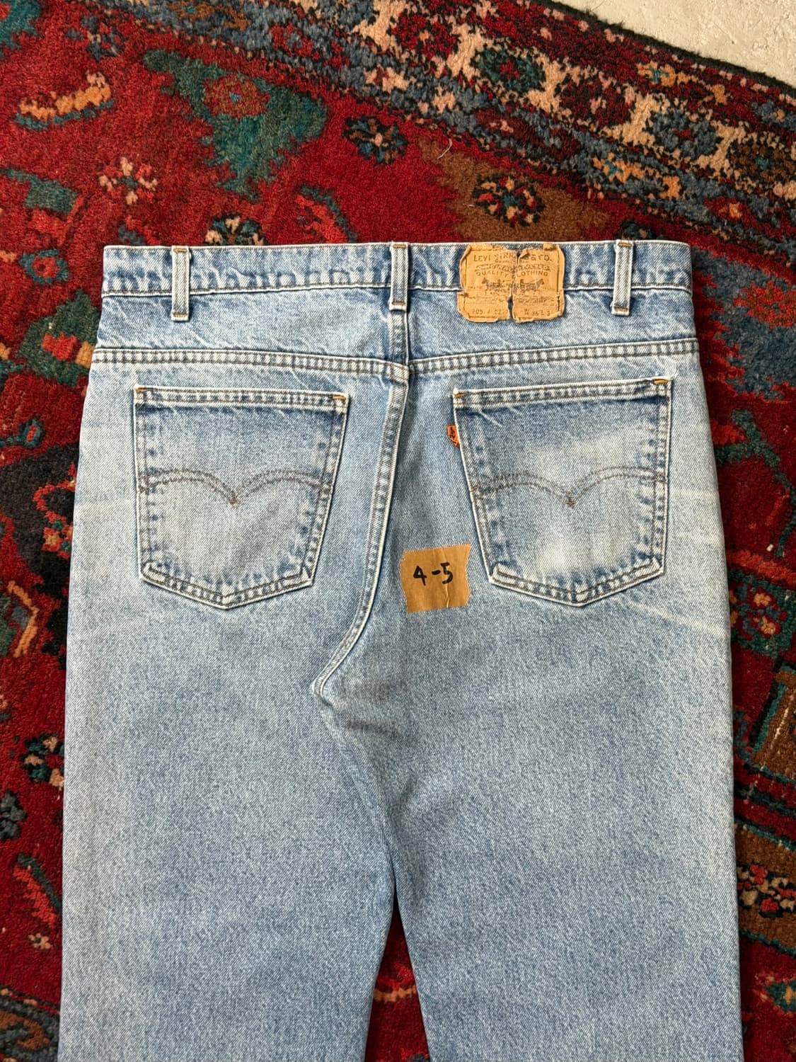 90's USA Made 리바이스 517 오렌지탭 리바이스 연청 부츠컷 상품이미지6