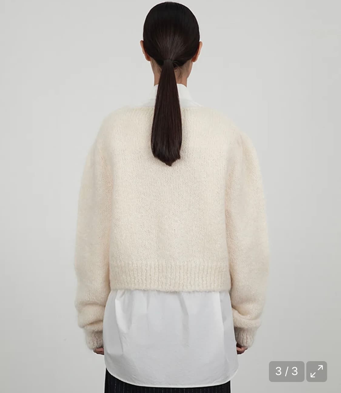 아모멘토 Amomento 뉴그랜마 가디건 아이보리 상품이미지3