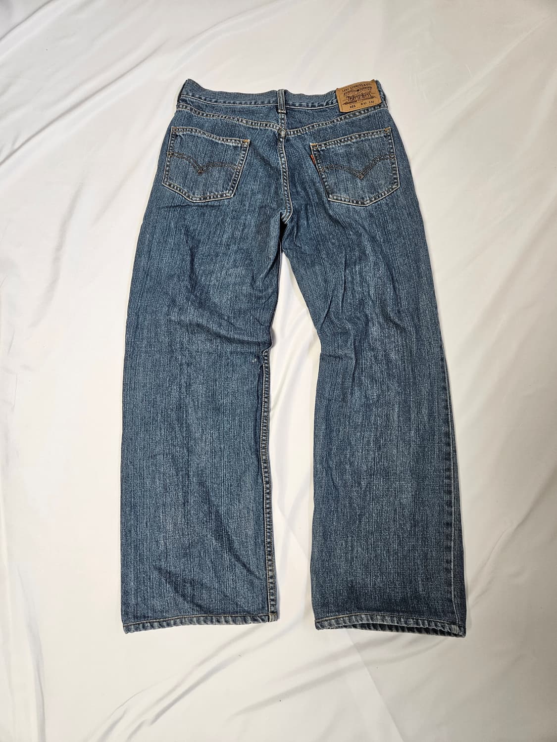 00s 리바이스 221 오렌지탭 워싱 데님팬츠 진 빈티지 32x34 상품이미지2