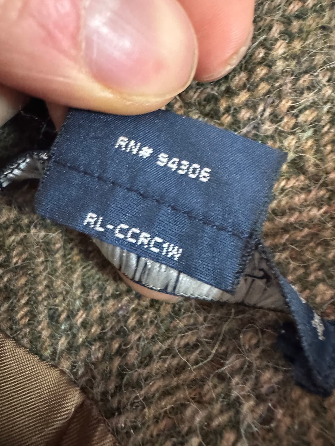 정품!! 여성 랄프로렌 이태리 램스울 헤링본 자켓 S 상품이미지4