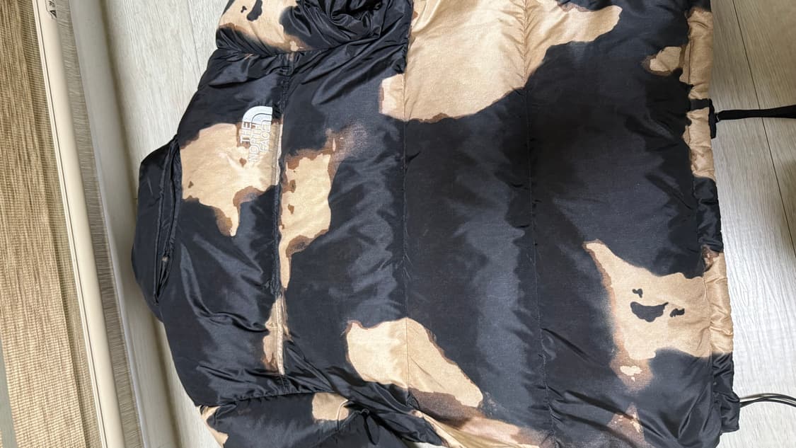 슈프림x노스페이스 블리치드 데님 눕시 상품이미지4