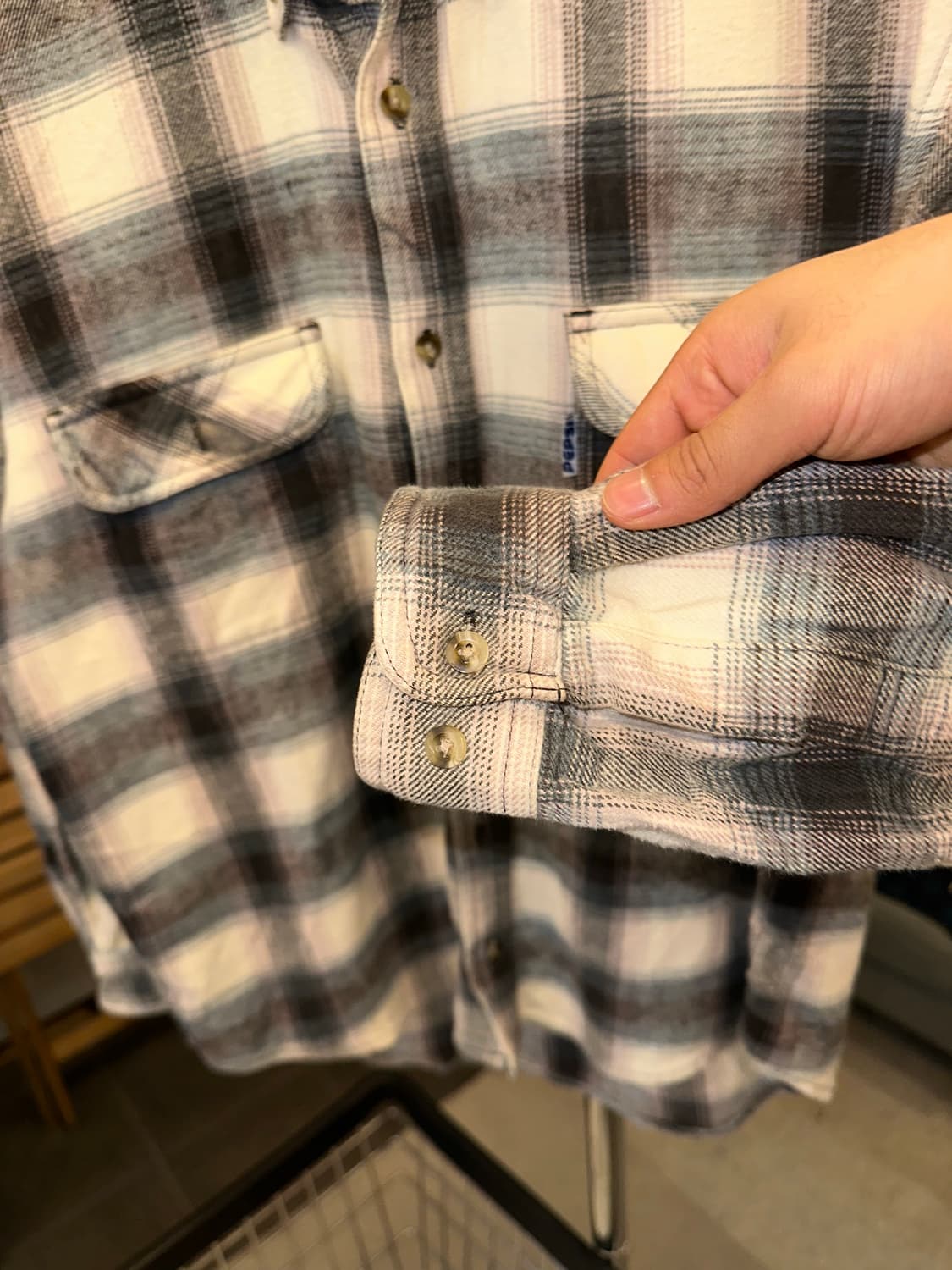 90’s Pepsi check pattern flannel shirt 상품이미지7