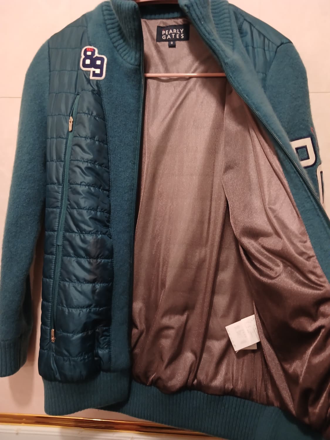 파리게이츠 정품 블루종 모직 집업 니트 0 사이즈 상품이미지4