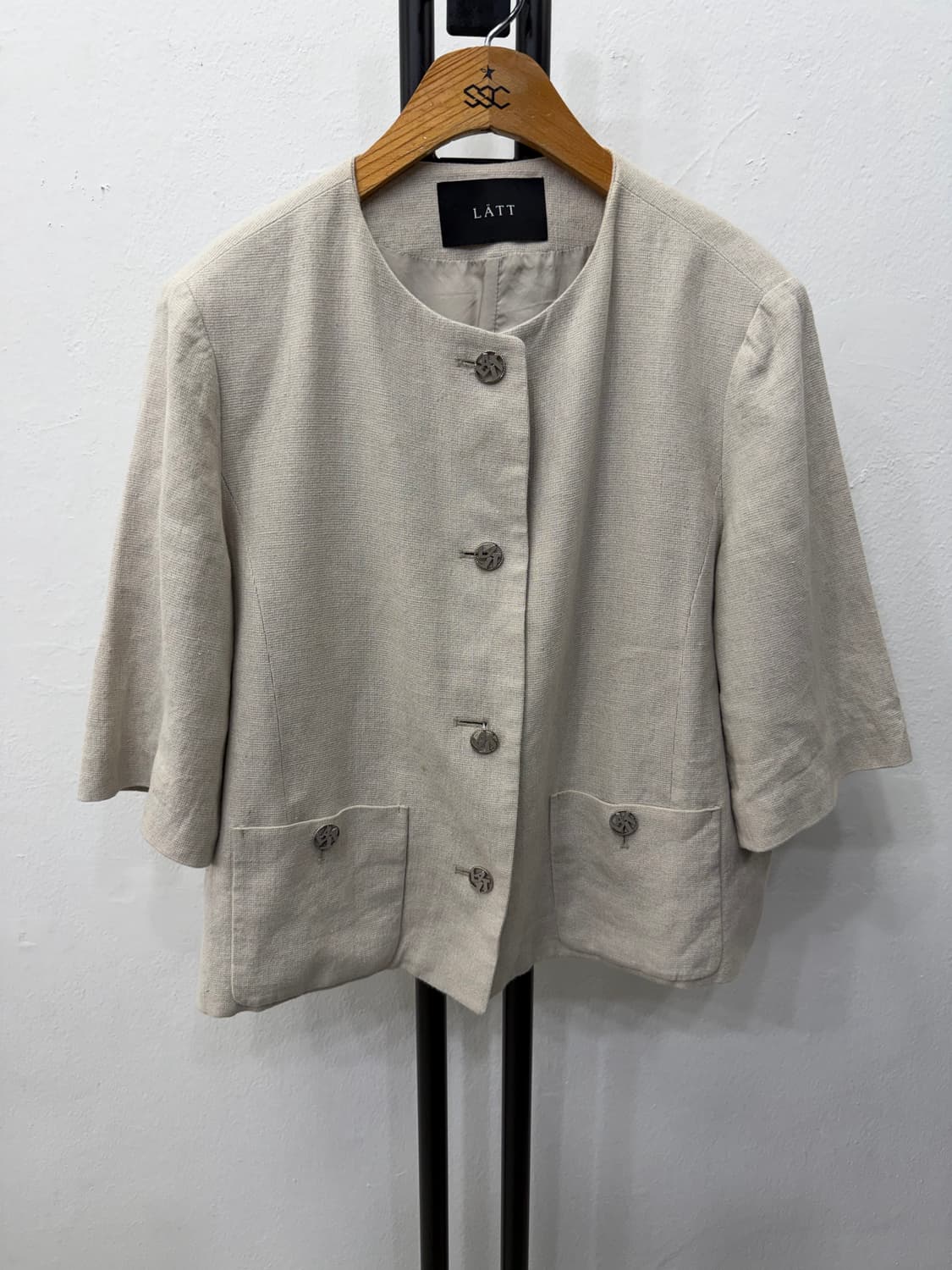 정품) LATT 래트바이트 한섬 22ss 린넨 블레이저 자켓 88 상품이미지1