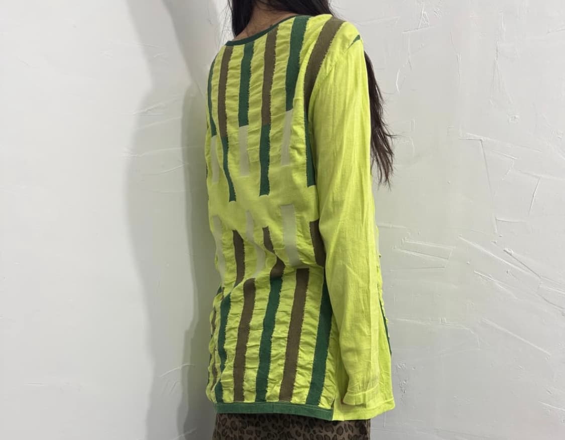 hiroko bis lime green t-shirt🍋‍🟩🍵 상품이미지3