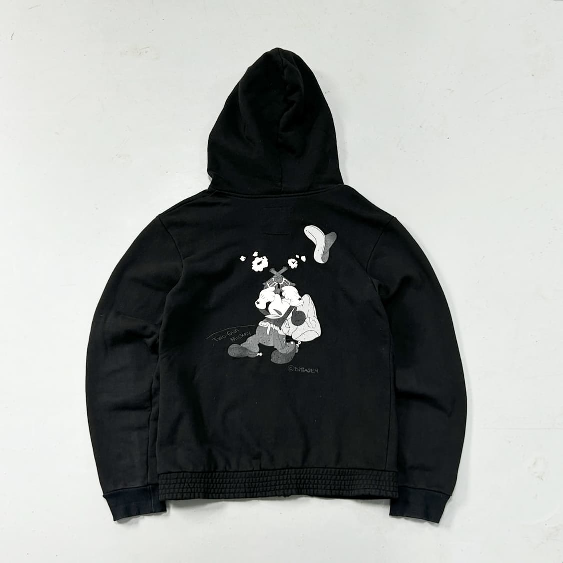 Roar x Roen x Mickeymouse 프린팅 스컬 후드집업 상품이미지1