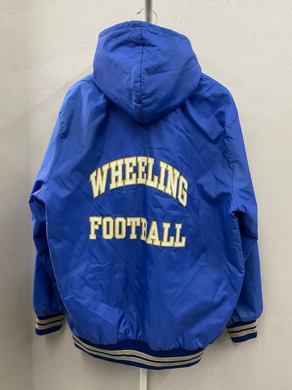 90s USA 나일론 바시티 자켓 블루 XL 상품이미지7