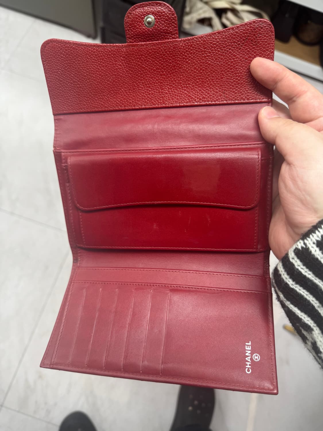 샤넬 캐비어 카드지갑 상품이미지3