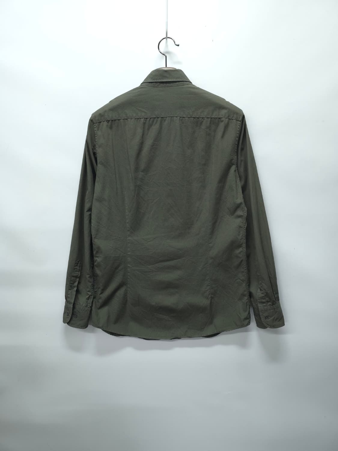 ​마시모두띠 남성용 이탈리안패브릭 카키 셔츠 (100) 상품이미지7