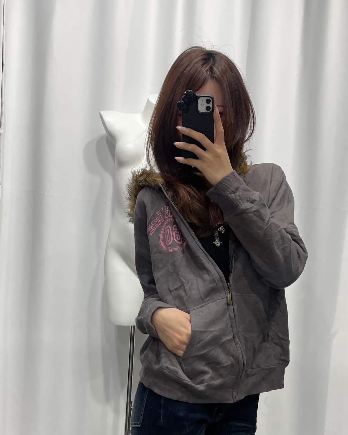 🎸그레이 퍼 후디🎸 상품이미지4