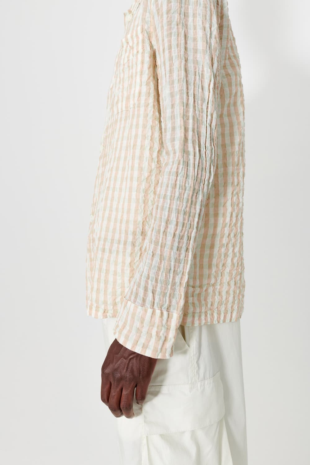 아워레가시 박스 셔츠 바스크 시어서커 체크 상품이미지5