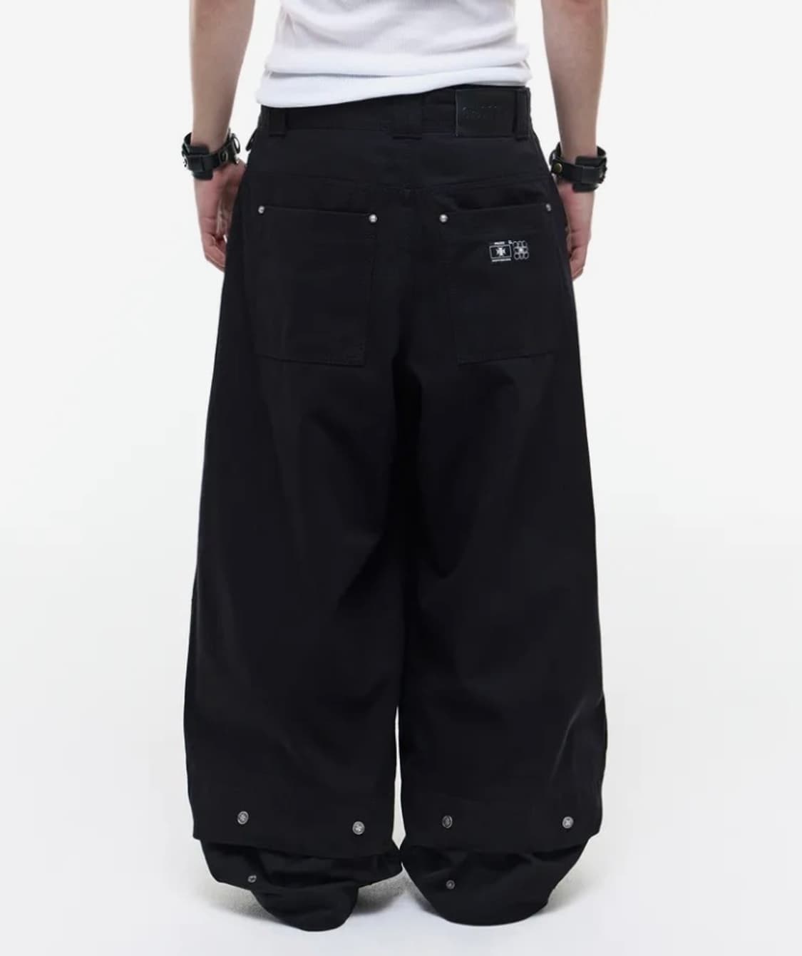 OPUS 0012 Op. 08 MELTED COTTON PANTS BLA 상품이미지1