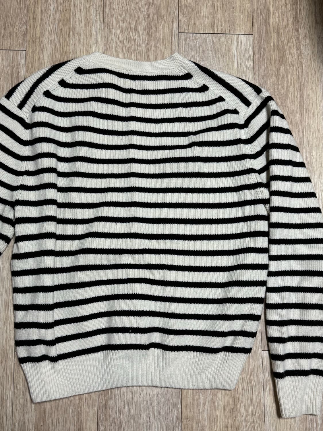 [M] 노이스 스트라이프 니트 아이보리 상품이미지3