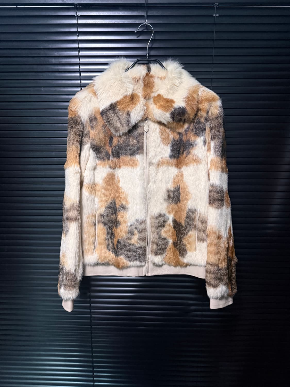 FASHCRE 이태리 토끼 털 밍크 가죽 레더 퍼 송치 고스 펑크 웨스턴 상품이미지5