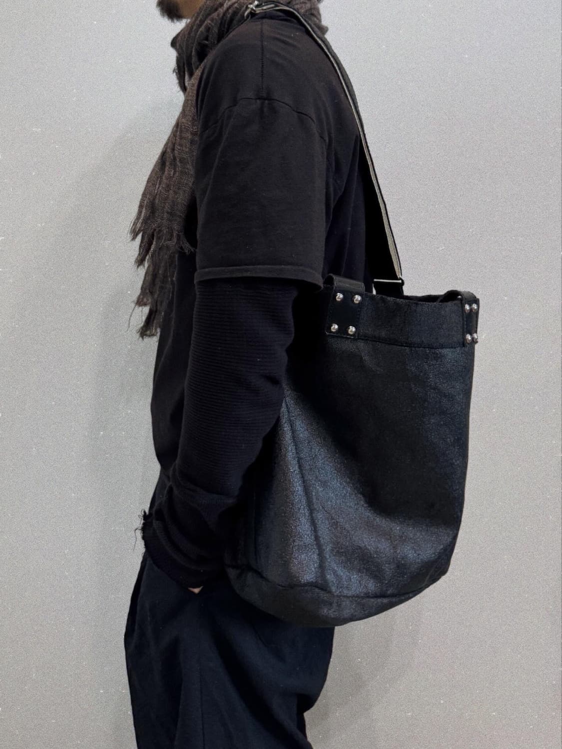 꼼데가르송 크랙 코티드 토트백 상품이미지1