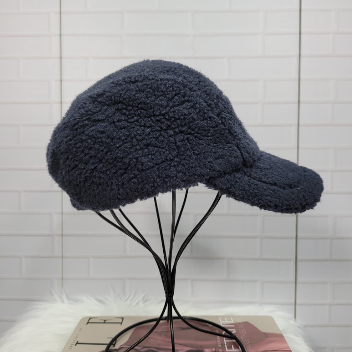 한섬 버드 뽀글이 후리스 모자 볼캡 캡 남여공용 54~57사이즈 상태최상 상품이미지4