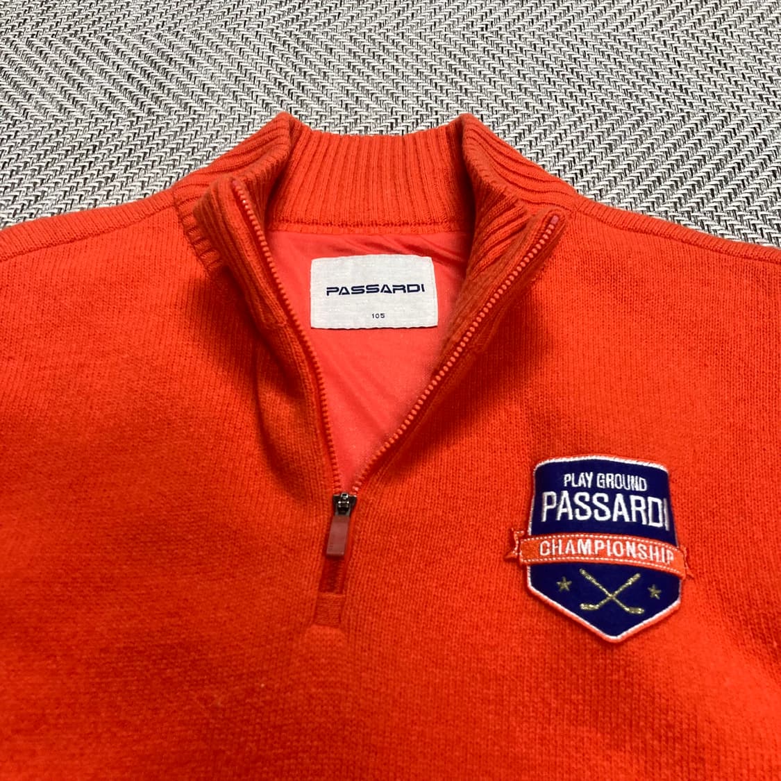 (105)파사디 오렌지 골프 방풍니트티 상품이미지3