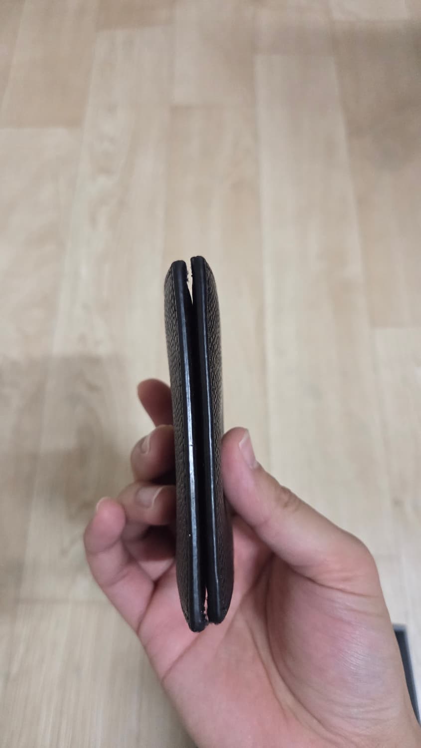 톰브라운 페블 그레인 레더 더블 카드 홀더 블랙 상품이미지7