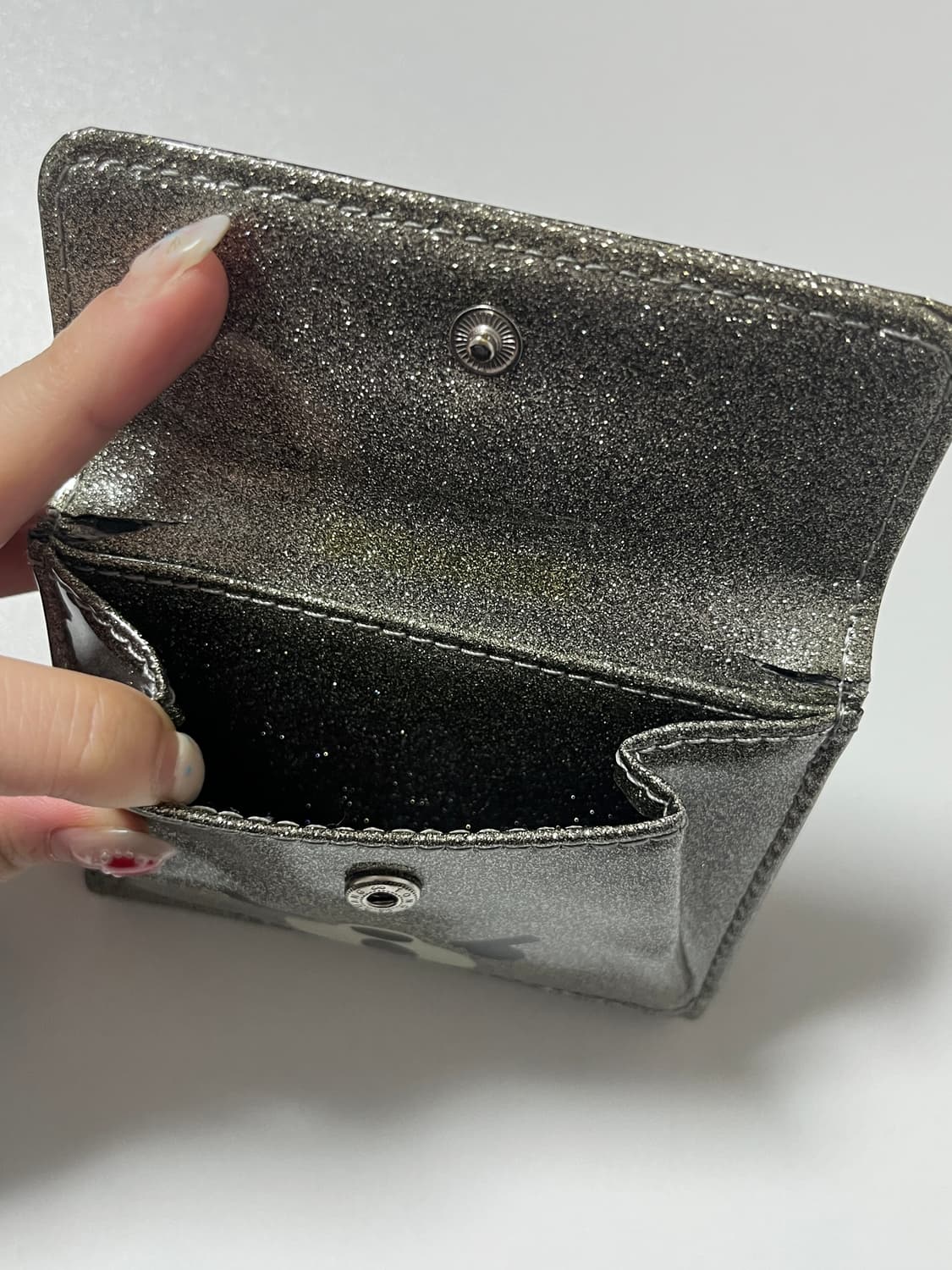 히스테릭 글래머 아카이브 반짝이 글리터 퍽베어 반지갑 똑딱이 포켓 지갑 상품이미지3