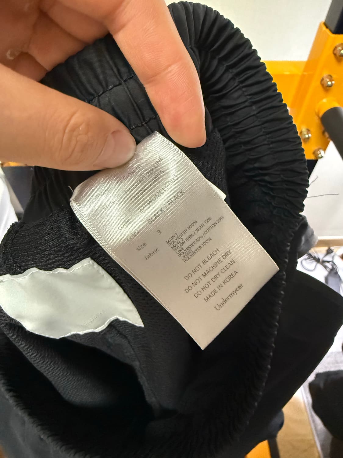 언더마이카 리전.01 트위스트 집 라인 테이핑 팬츠 블랙 3 사이즈 상품이미지7