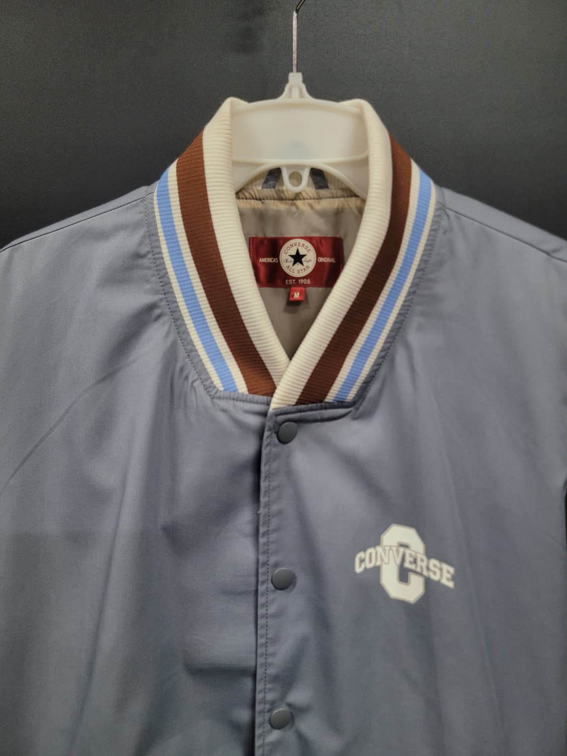 컨버스(CONVERSE)  빈티지 바람막이 바시티 재킷 상품이미지2