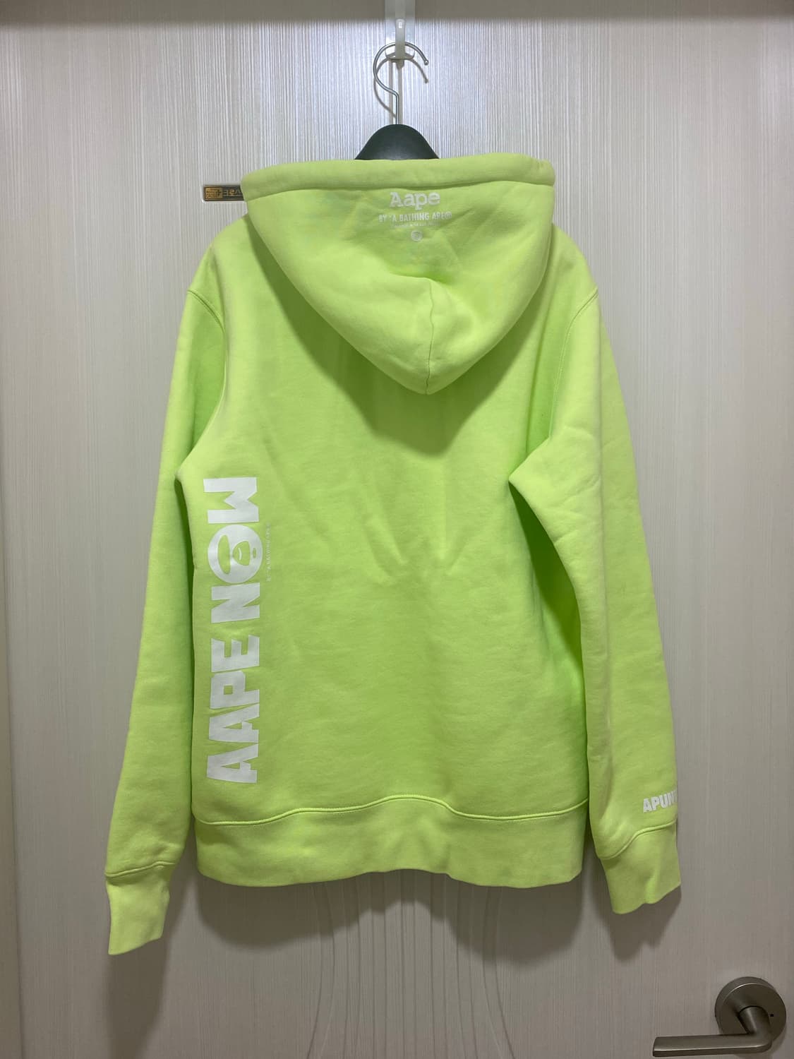 에이프(Aape) 연두 후드집업 M 상품이미지5