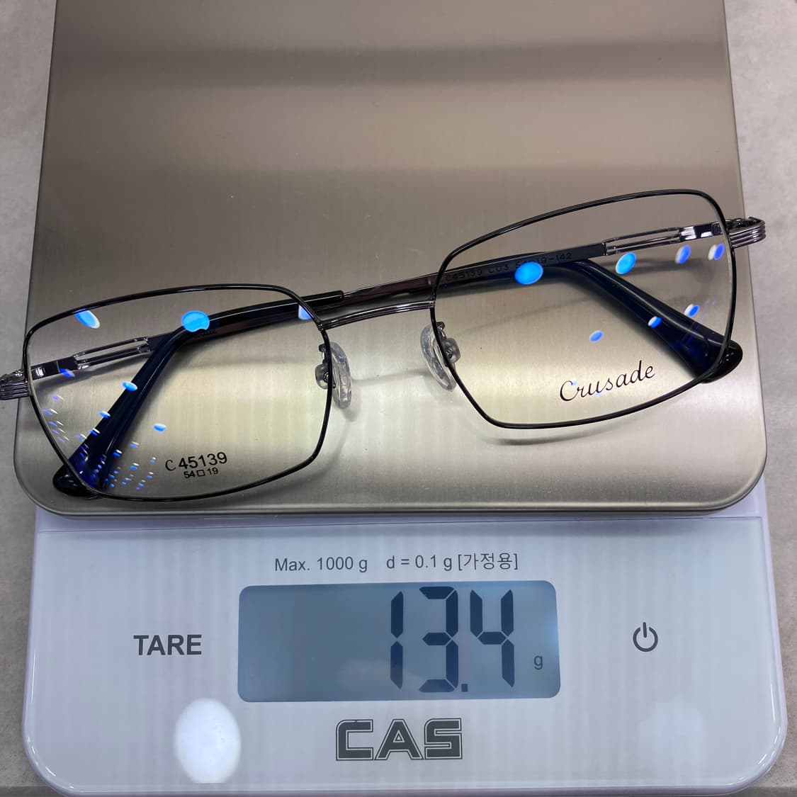 C92 크루세이드 Crusade 블랙 실버 스퀘어 메탈테 안경 45139 상품이미지8