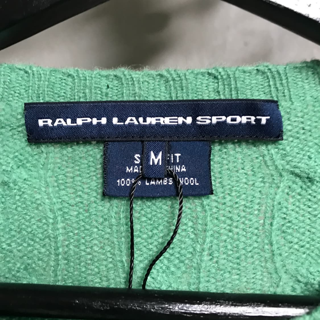 폴로 랄프로렌 케이블 니트 그린 M(W) 상품이미지5