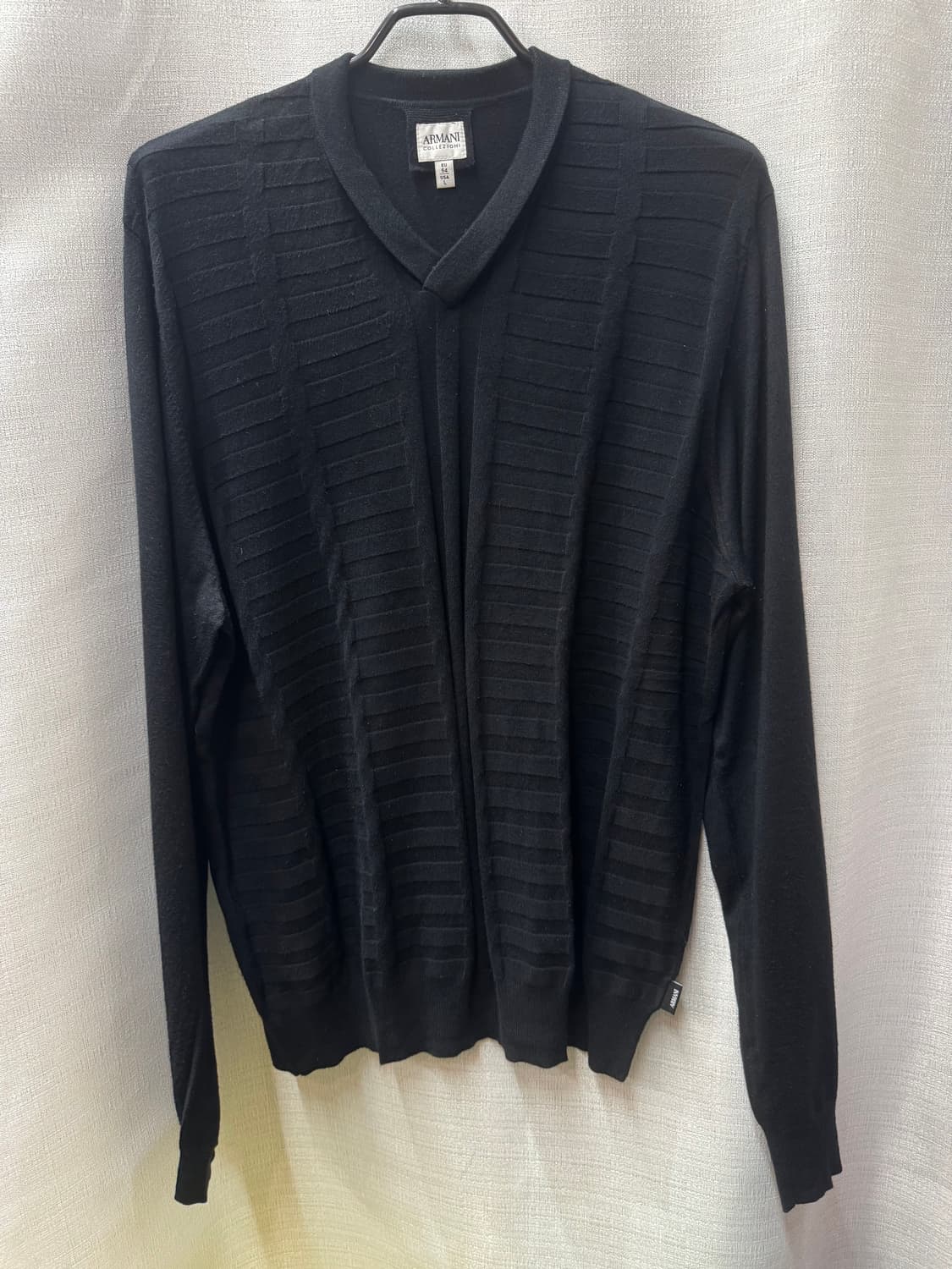아르마니 꼴레지오니 프리미엄 골지 패턴 니트 L(L~XL) 상품이미지1