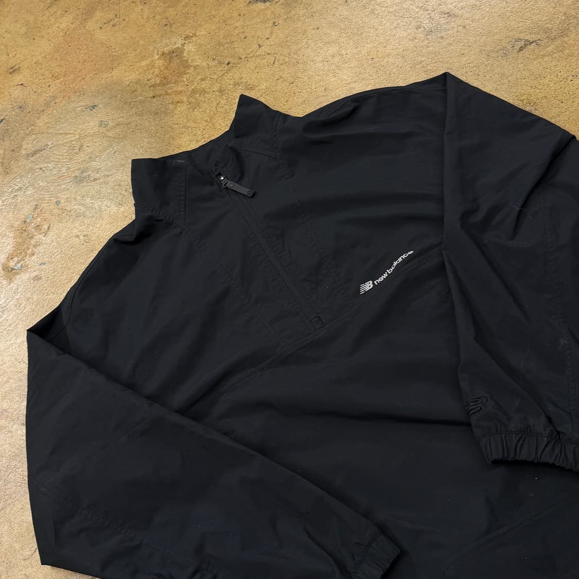 [정품/2XL] 뉴발란스 블랙 반집업 바람막이 자켓 b10 상품이미지1