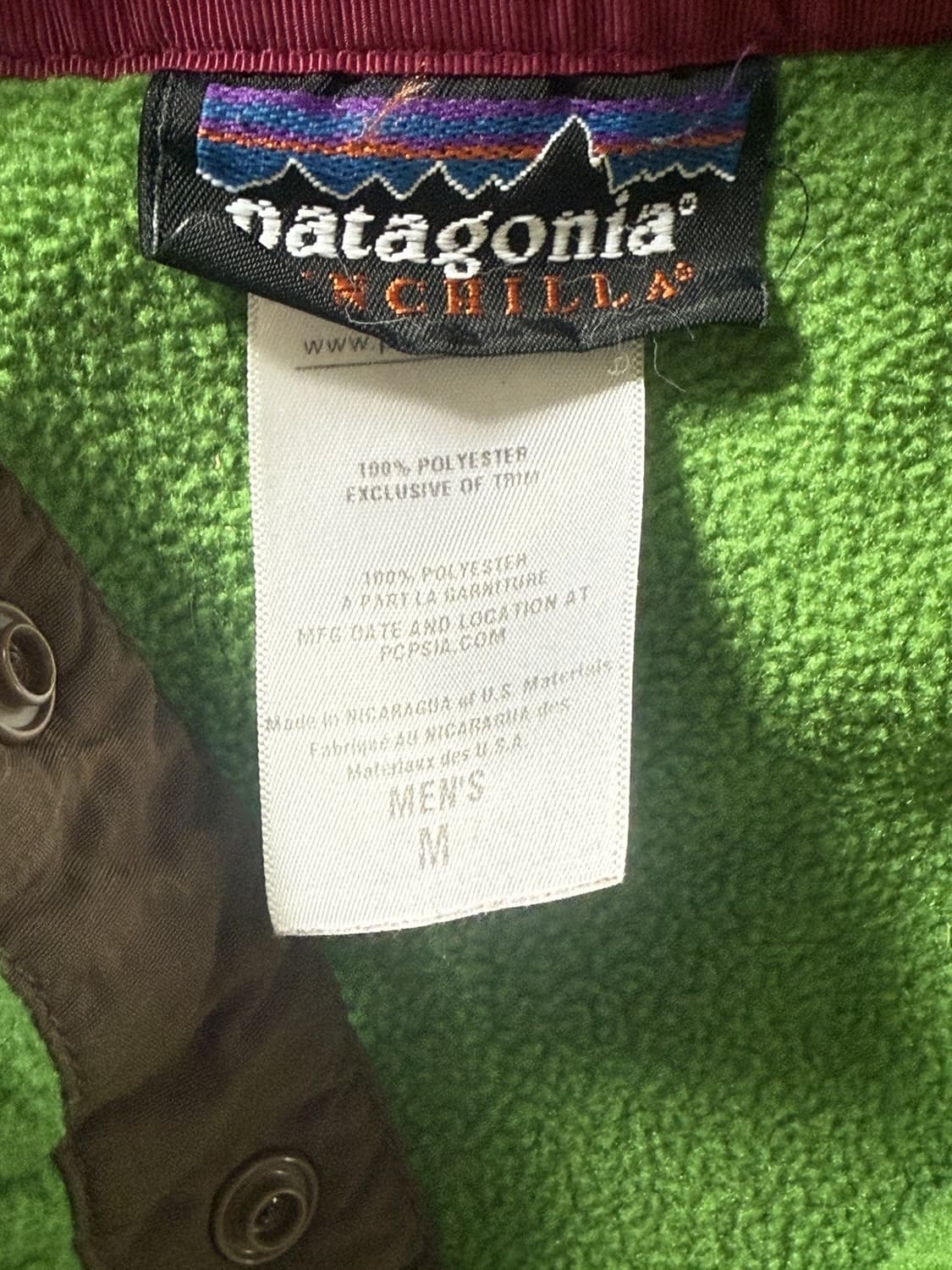 파타고니아 신칠라 스냅-T 그린/브라운 상품이미지5