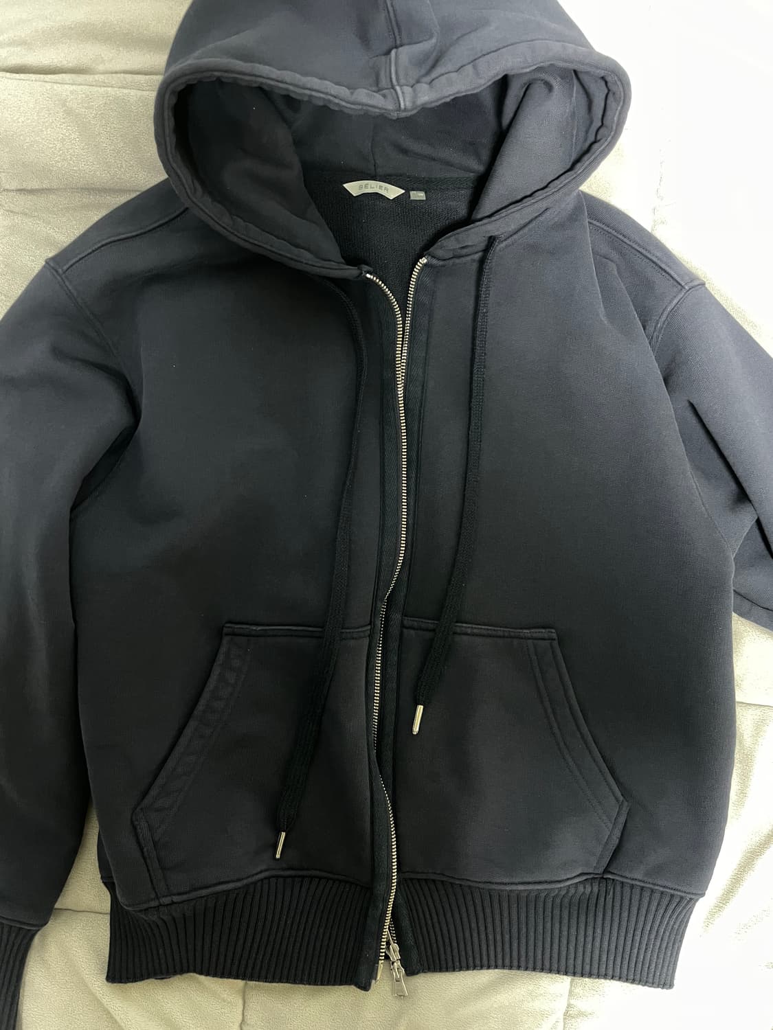 벨리에 유틸리티 후디 집업 - 네이비 상품이미지1