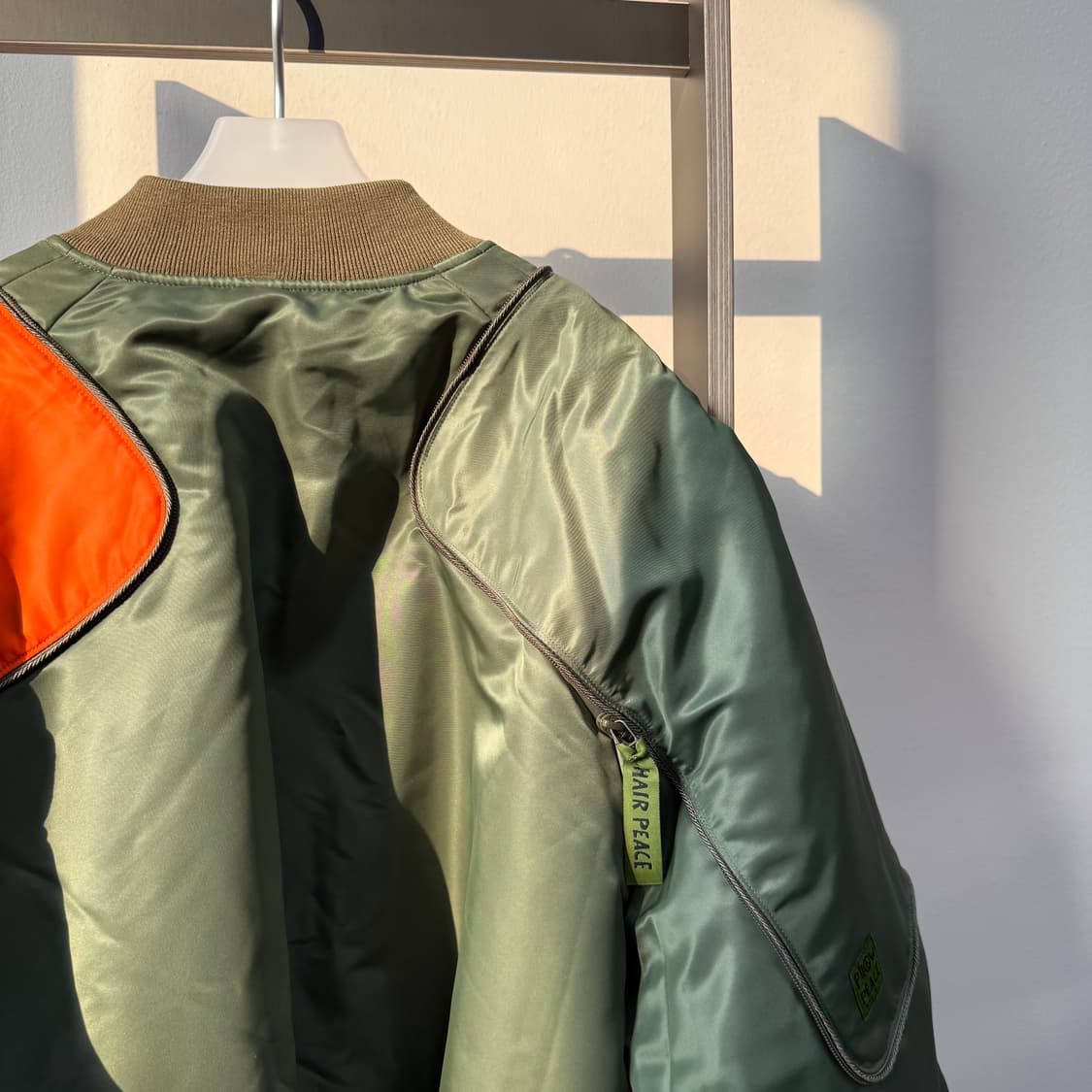 캐피탈 MA-1 나일론 시야미스 봄버 자켓 카키 상품이미지6