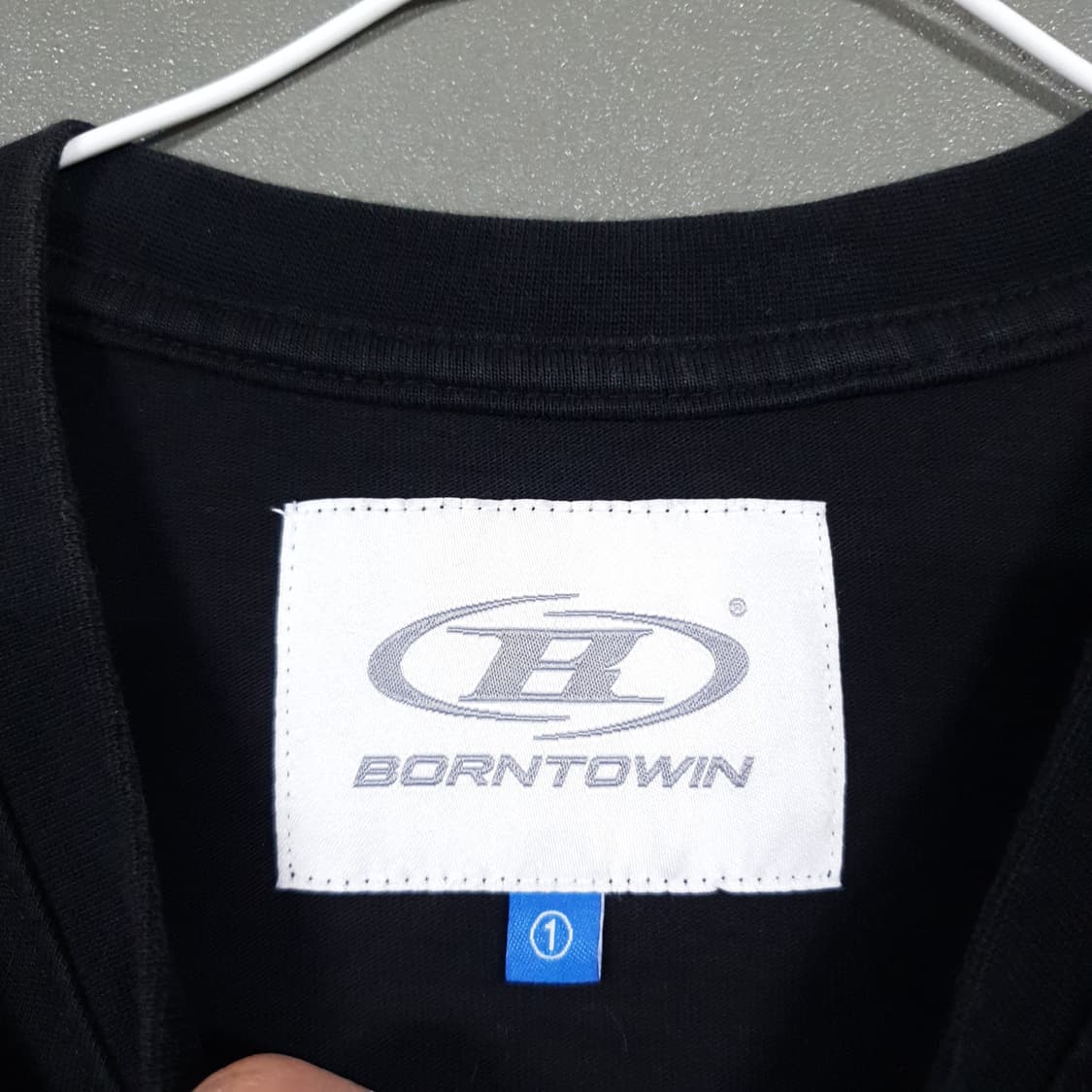 L) 본투윈 블러 B 빅로고 오버핏 풀오버 반팔 티셔츠 블랙 1 상품이미지6