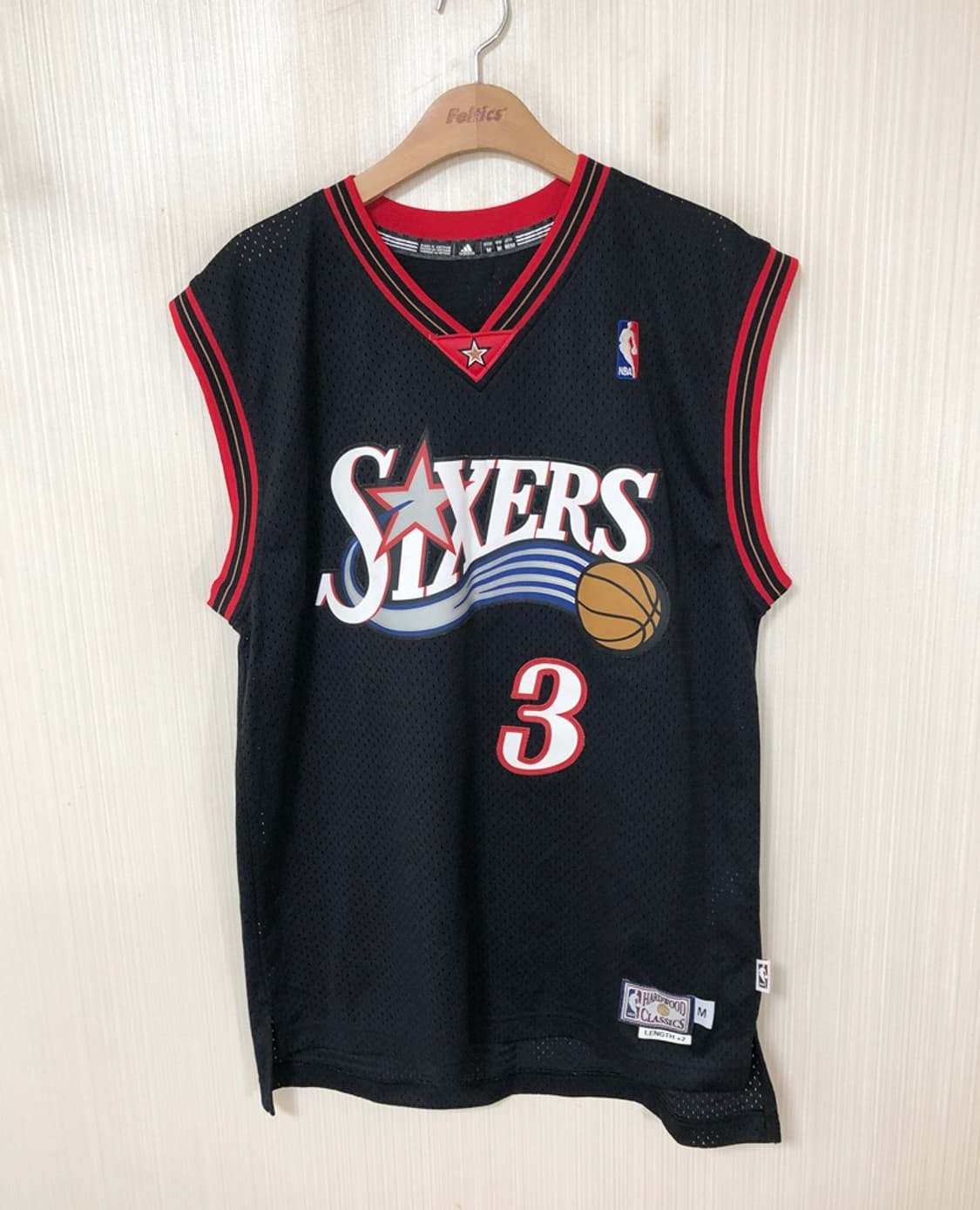 NBA 아디다스 HWC 필라델피아 세븐티식서스져지 M #3 아이버슨 상품이미지1