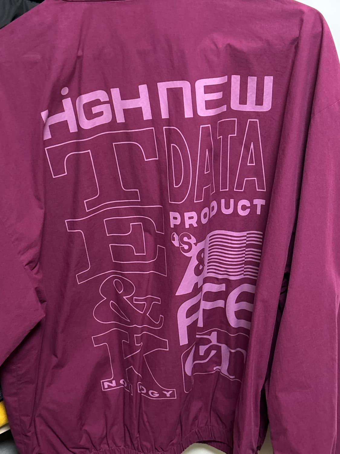 테켓 바람막이 버건디 M사이즈 상품이미지5