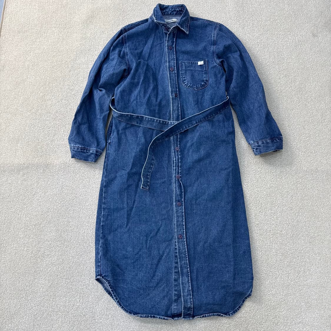 F 빈티지 데님 셔츠 롱 원피스 0223T 상품이미지1